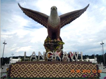 The Eagle Square embodies the guardian spirit of Langkawi in the form of a huge eagle statue.