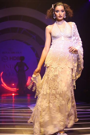A Rina Dhaka creation at HDIL India Couture Week
