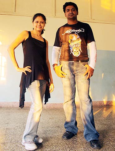 Shla Kesavan with her associate, Mahinder
