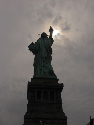 Liberty lights up the sky