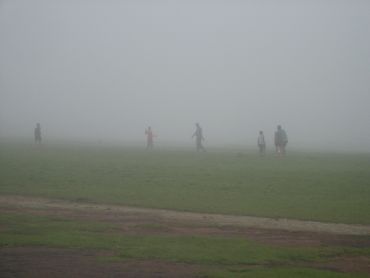 Football in the mist