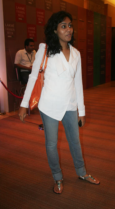 Priyanka Khochar, assistant designer, at Fashion Week