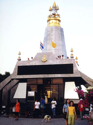 Kanchanapisek Lighthouse on Phuket, Thailand, located at Promthep Cape.