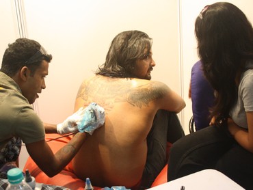 Even as the hip and happening are taking to tatooing, the art form dates back many centuries