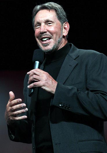 Oracle Corp's co-founder and CEO Larry Ellison