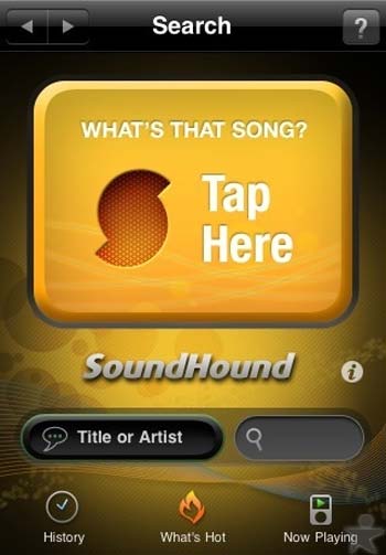 Sound Hound for Android smartphones