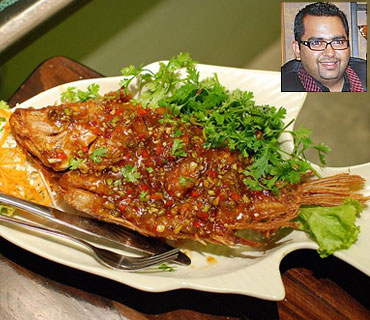 Inset: Chef Ajay Chopra