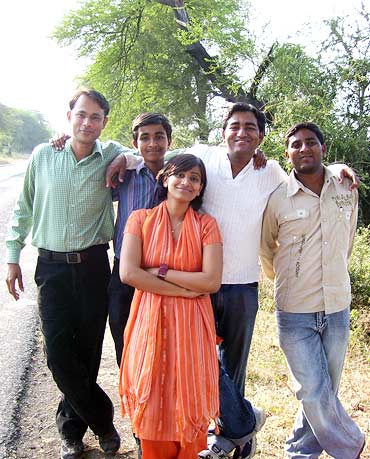 (L-R) Gajanan, Shrikant, Shubhangi, Sachin and Nishant Bochare