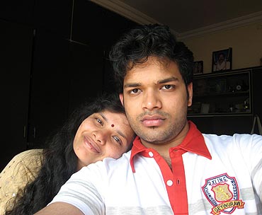 Sreeram Pavan (right) with his sister
