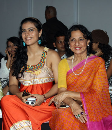 Kajol with mother Tanuja