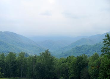 A view of the Smokies from the cabin