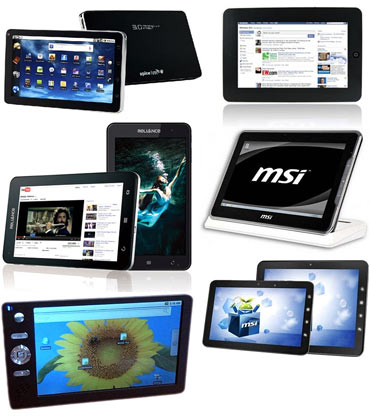 A collage of tablet PCs under Rs 20,000