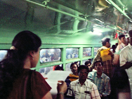 The Blank Noise Project's intervention  against eve-teasing at Majestic Bus Stand, Bangalore