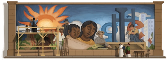 Google Doodles for Diego Rivera