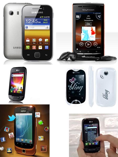 A collage of top 5 smartphones under Rs 10,000