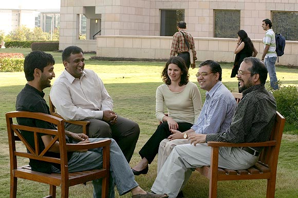 A group of faculty at ISB