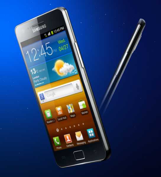Samsung Galaxy S II; This picture is only for representational purpose