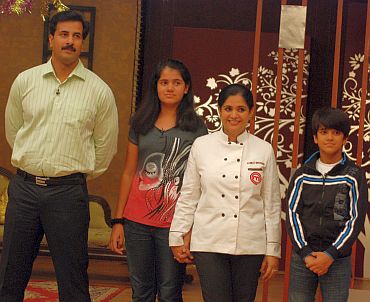 Pankaj's family turned up to support her on the sets -- it was her kids who insisted she participate