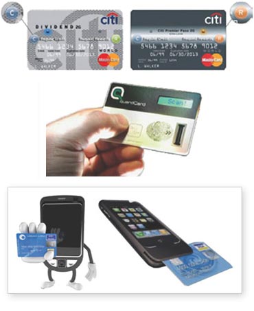 Futuristic credit cards straight out of the X Files!