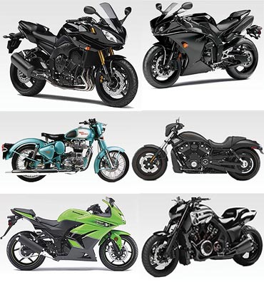 Collage of bikes