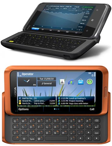 HTC 7 Pro and Nokia E7