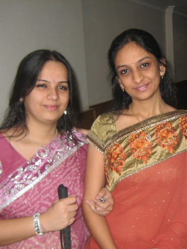 Garima Goyal with sister Neha