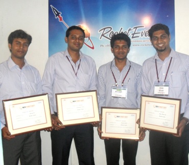 The men behind Rocket Events: Jeevan R, Somanna TP, Avinash MJ and Ajay Kiran