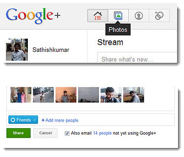 How to share photos on Google Plus