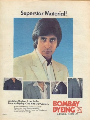Amitabh Bachchan for Bombay Dyeing