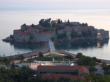Sveti Stefan is one of the most attractive destinations in Montenegro.