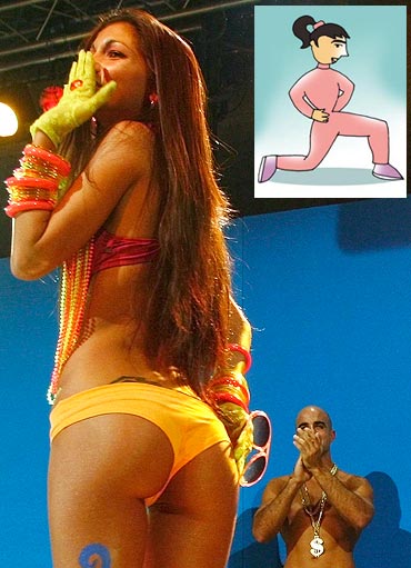 Model Kristina Dimitrova won the 'Most beautiful butt in the world' title in 2007 -- lunge for it