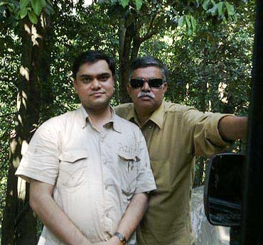 Lokesh Rajendran with his father N Rajendran