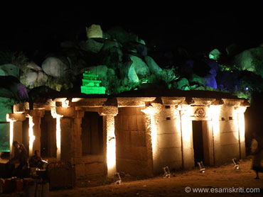 The entire city and monuments are lit up during the three-day festival.