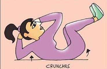 Ab crunches are not the solution to weightloss