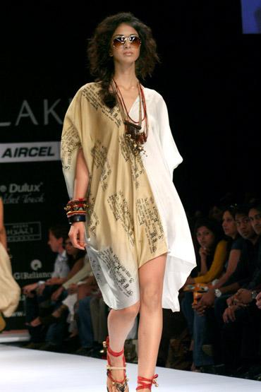 A Babita M creation showcased at the LFW this season