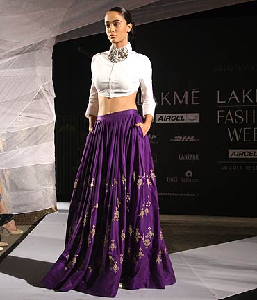 An Anamika Khanna creation showcased at the LFW this season