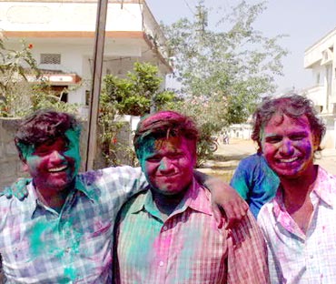 From left: Ramakrishna, Pavan and Santosh