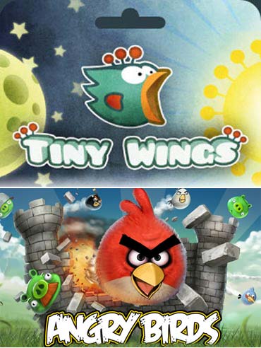 Tiny Wings and Angry Birds
