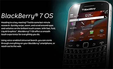 RIM reveals the new BlackBerry 7 OS