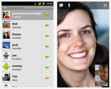 Video chat comes to Android via Google Talk