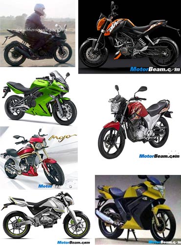 Collage of the most-awaited bikes of 2011 in India