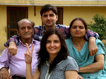 Dr Sarvjeet Soodan with his family