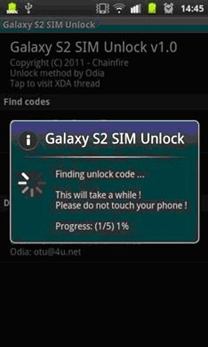 An app from the Android Market to unlock Galaxy S II