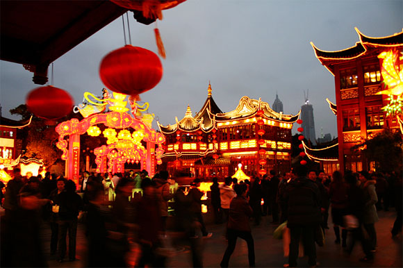 Illumination of Yuyuan Garden, Shanghai