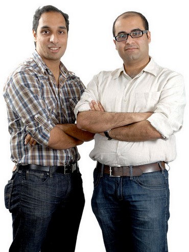 Aneesh Reddy (L) and Krishna Mehra quit their jobs and started out Capillary Tech from a garage