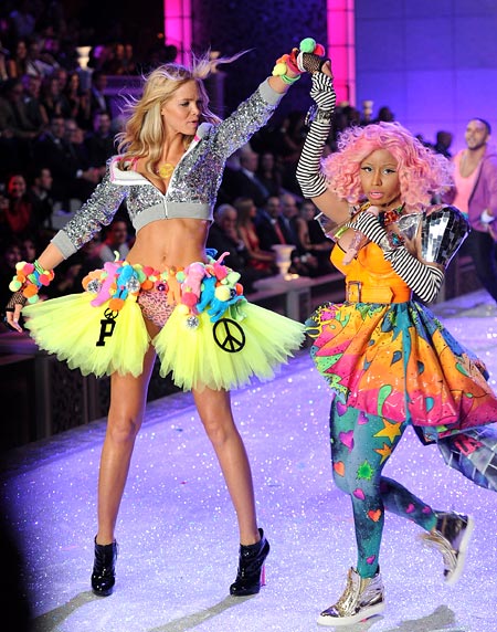 Erin Heatherton and Nicki Minaj for Victoria's Secret