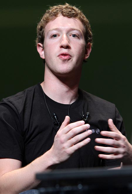 Facebook creator Mark Zuckerberg is hailed as a genius brainiac