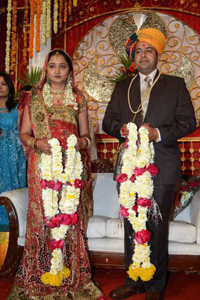 Prof Abhishek Tiwari and his wife Saarika