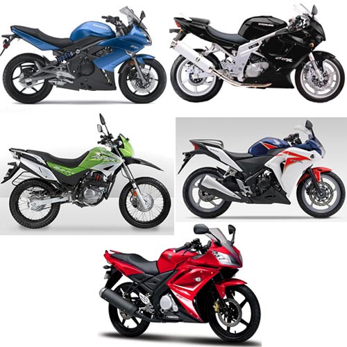 A collage of top five performance bikes launched in 2011