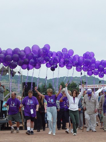 Join a walking events such as Relay for Life